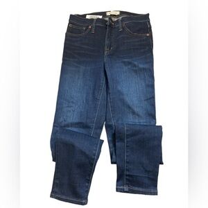 Madewell High 9” Rise Skinny Dark Denim Jeans